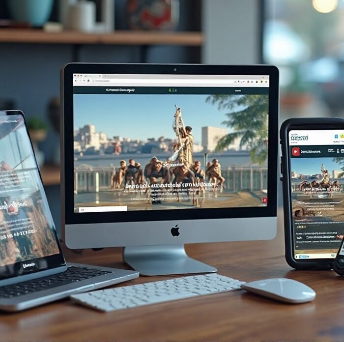 Preview of a responsive web design website