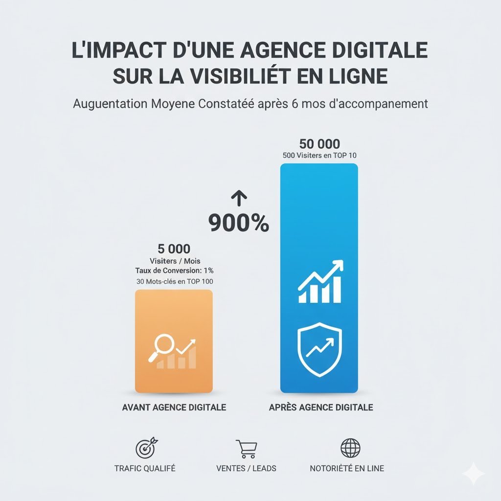 Impact du travail d'une agence web sur la visibilité SEO